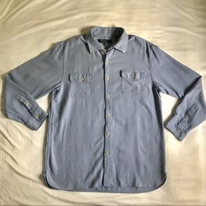 Nat Nast Dual Pocket Button Down Mens Shirt Large